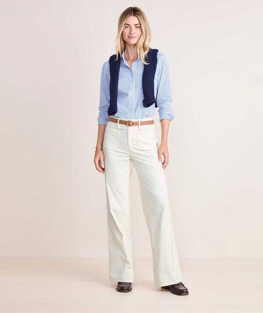 High-Rise Wide-Leg Cords Product Image