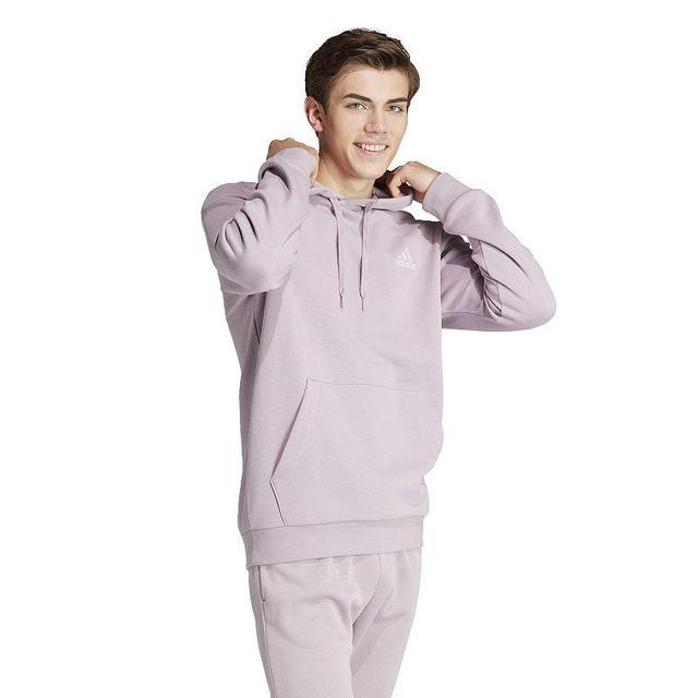 Mens adidas Essentials Fleece Hoodie Lt Purple Product Image