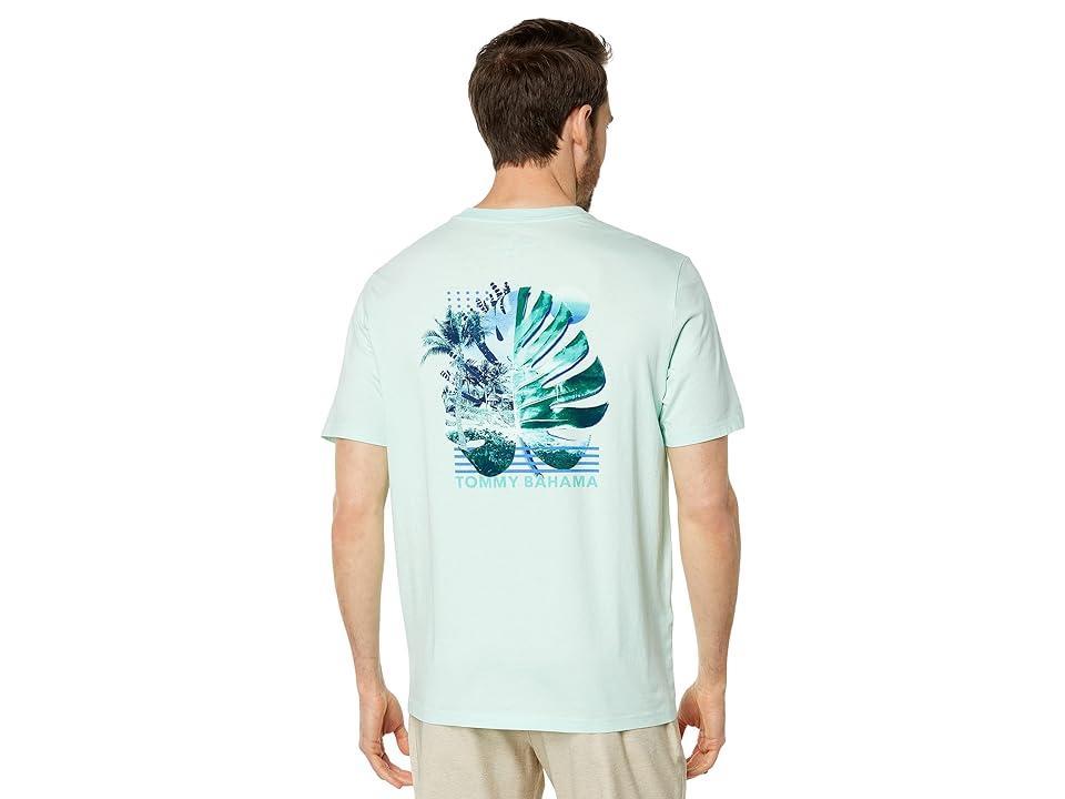 Tommy Bahama Monsterra Fade Tee (Marina) Men's Clothing Product Image