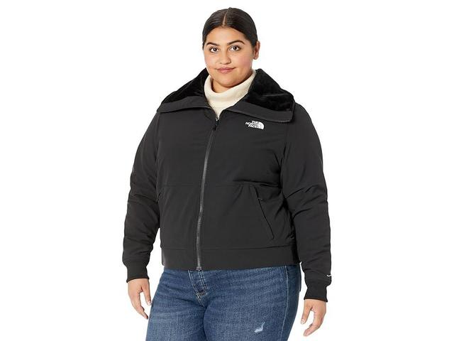 The North Face Plus Size Shelbe Raschel Bomber (TNF ) Women's Clothing Product Image