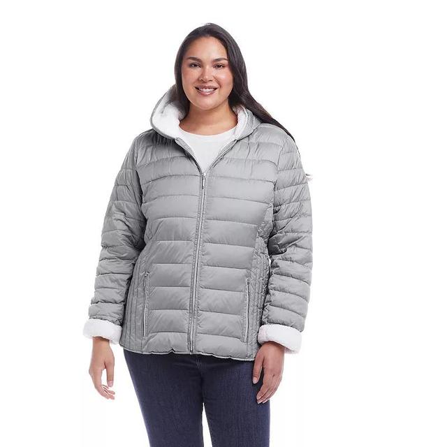 Womens Weathercast Sherpa-Lined Puffer Jacket Product Image