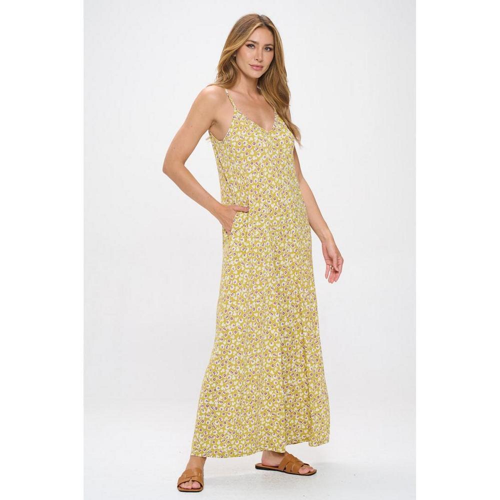 WEST K Women's Alaiya Knit Strappy Jumpsuit - Medium - Yellow Daisy Product Image