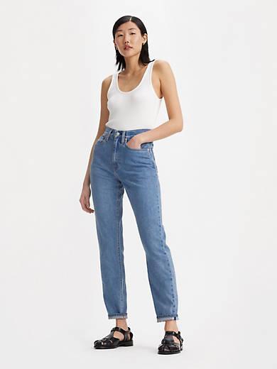 Japanese Selvedge High Rise Boyfriend Women's Jeans Product Image