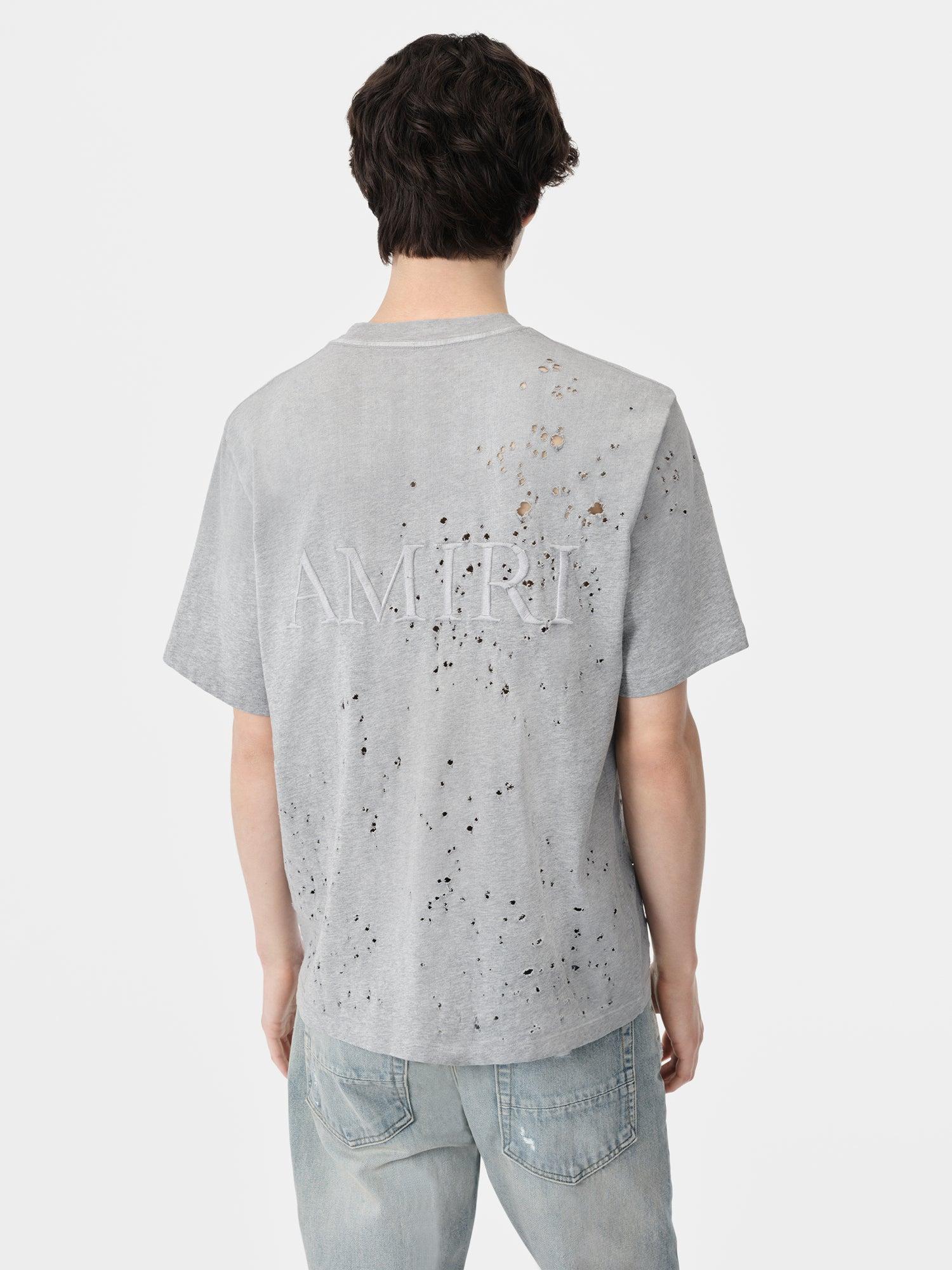 MA SHOTGUN EMBROIDERED TEE - Grey Male Product Image