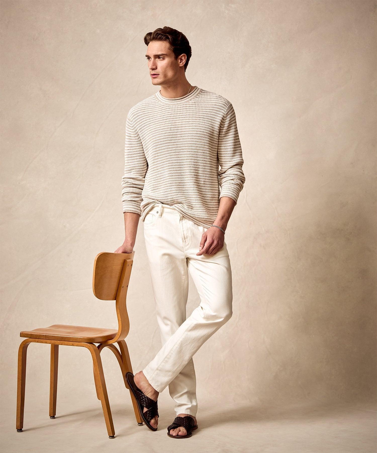 Slim 5-Pocket Cotton Linen Pant Product Image