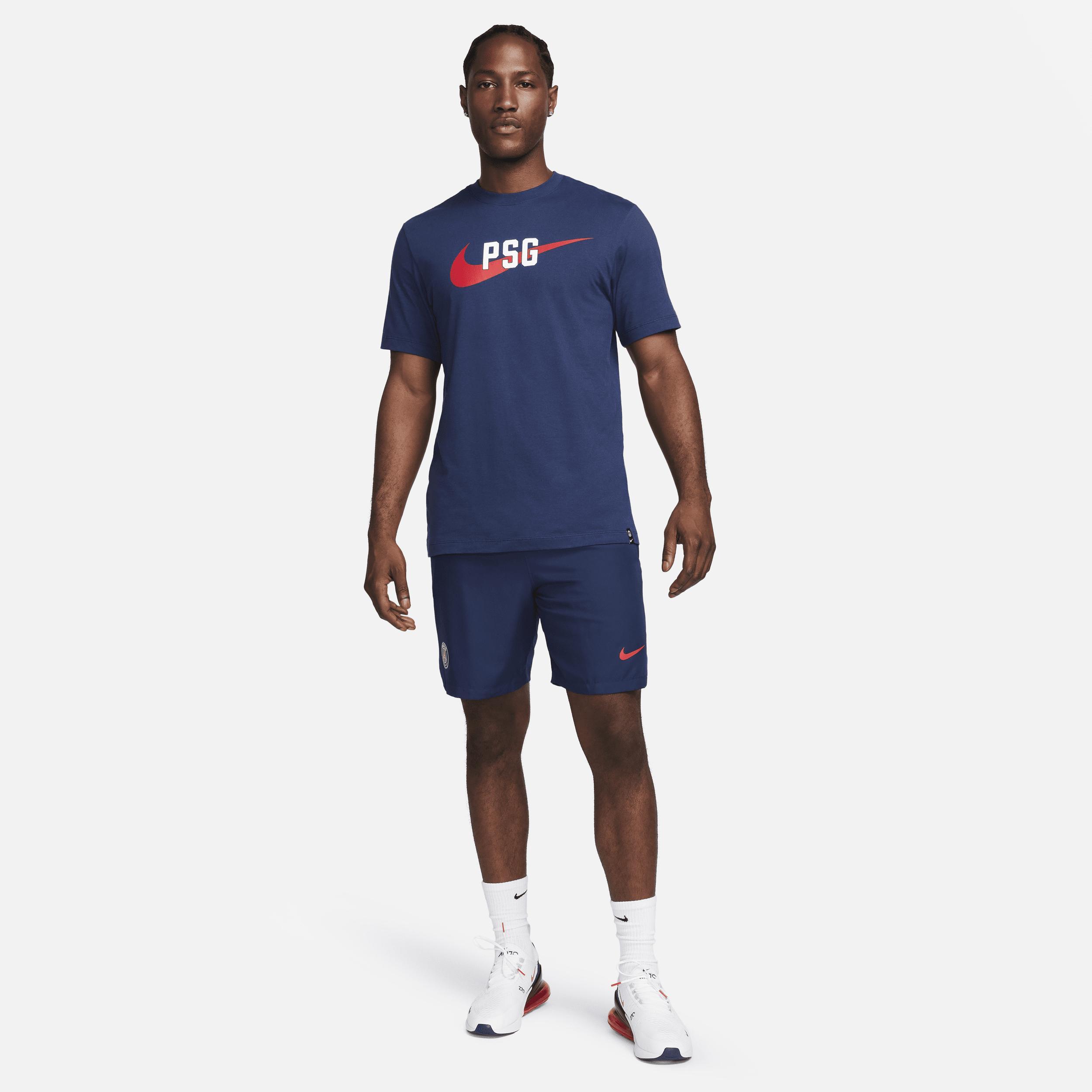 Mens Nike Navy Paris Saint-Germain Swoosh T-Shirt Blue Product Image