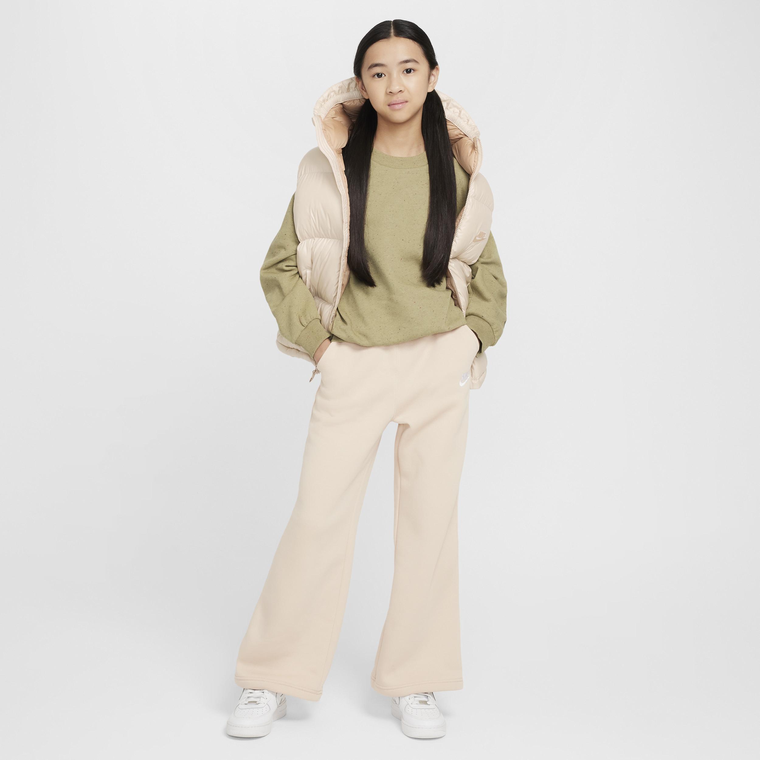 Women's Nike Sportswear Club Fleece Girls' Wide-Leg Pants Product Image