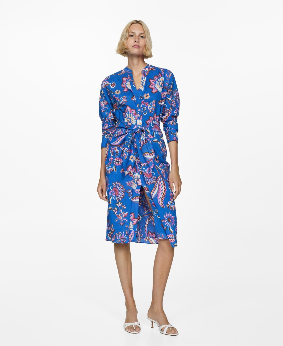 Mango Womens Printed Bow Dress product image