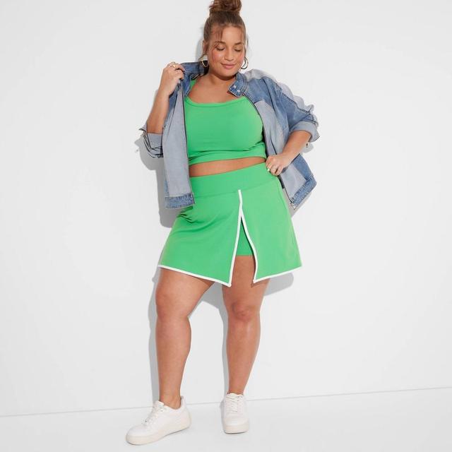 Womens Mini ButterBliss Skort - Wild Fable Jade 3X Product Image