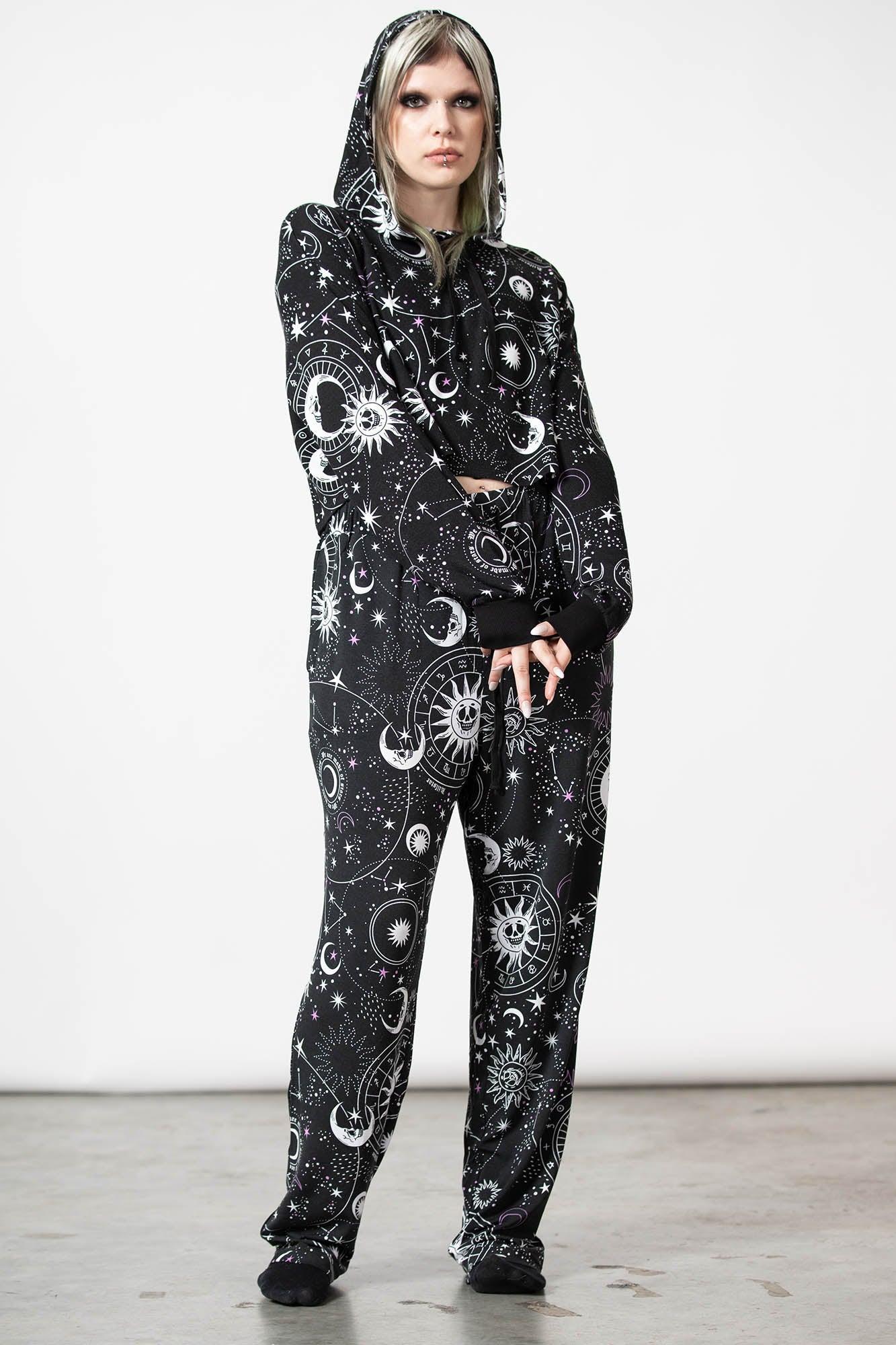 Galaxy Cropped Hoodie Female Product Image