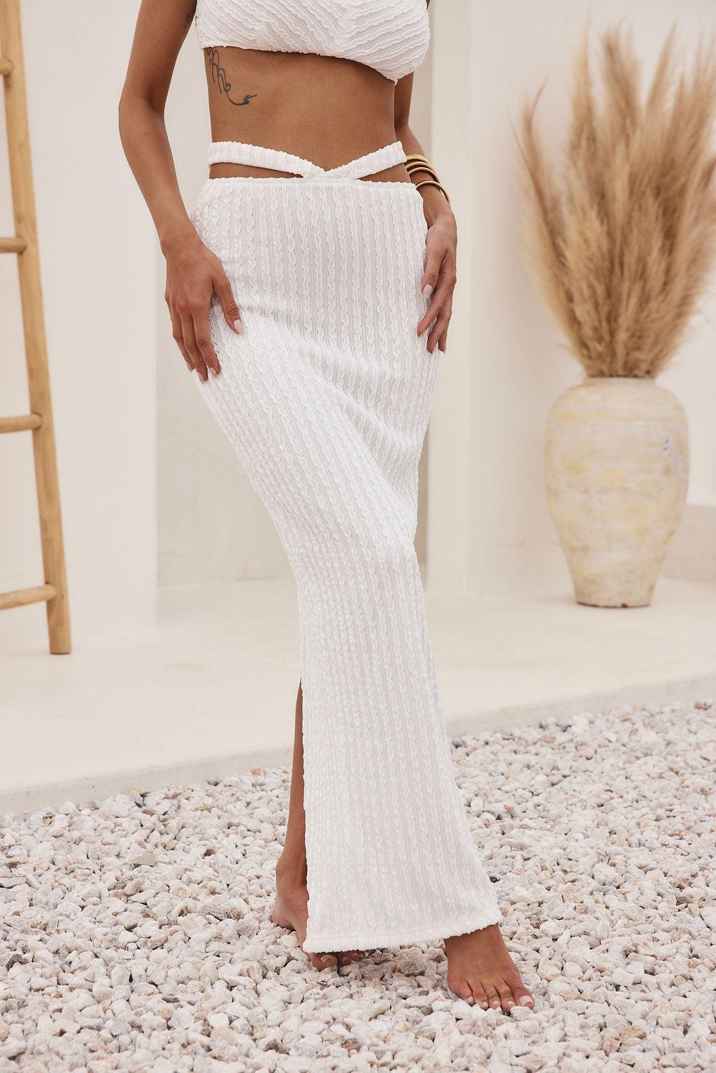 West Coast White Maxi Skirt  product image