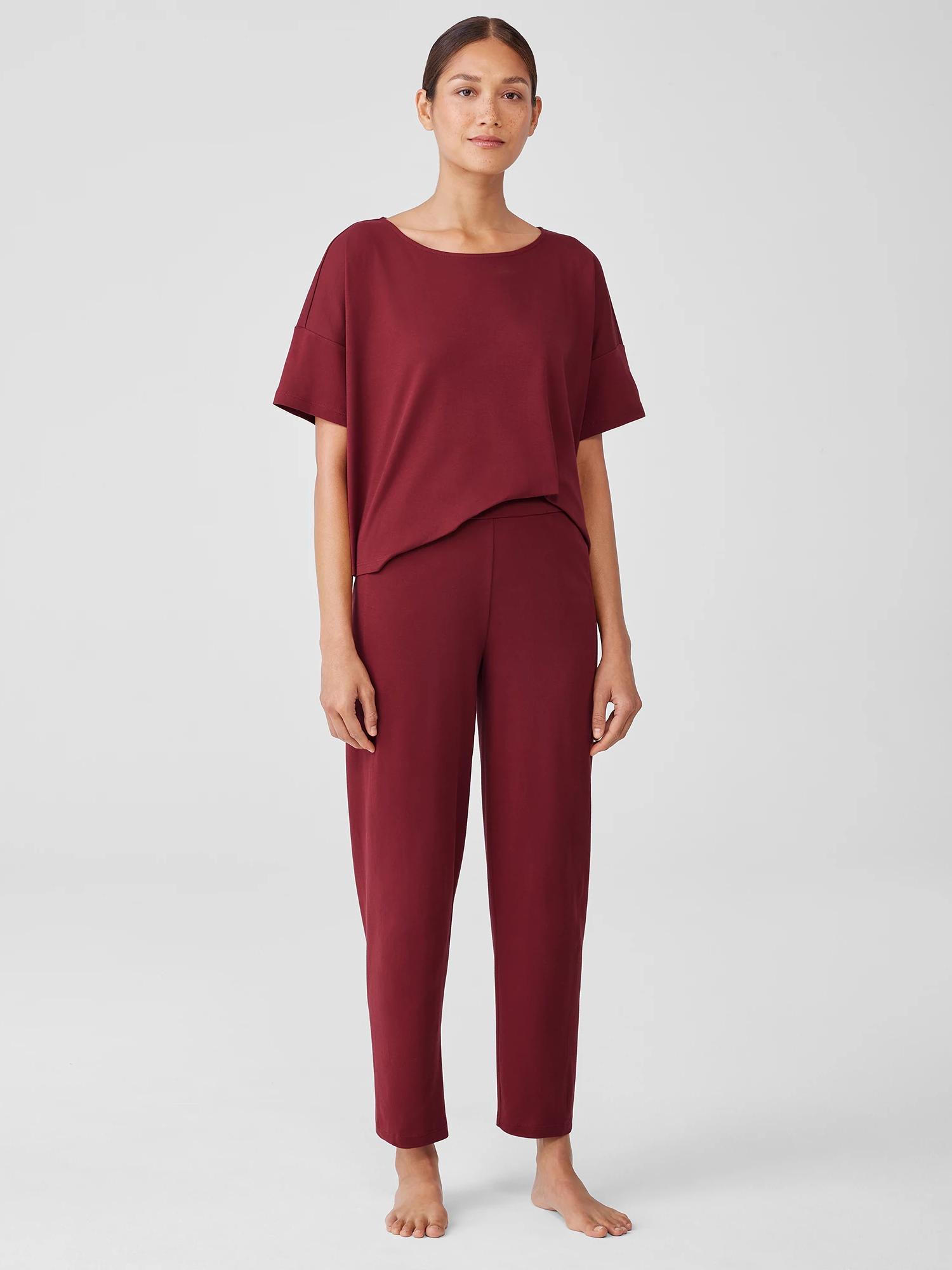 EILEEN FISHER Organic Cotton Interlock Lantern Sleep Pantfemale Product Image