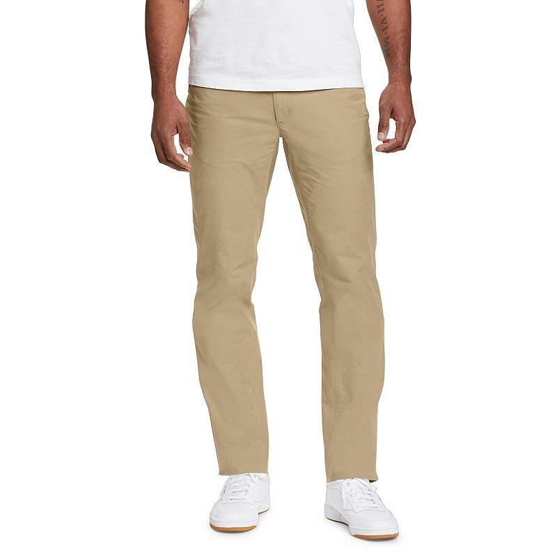 Mens Eddie Bauer Voyager Flex Twill Pant Lt Beige Product Image