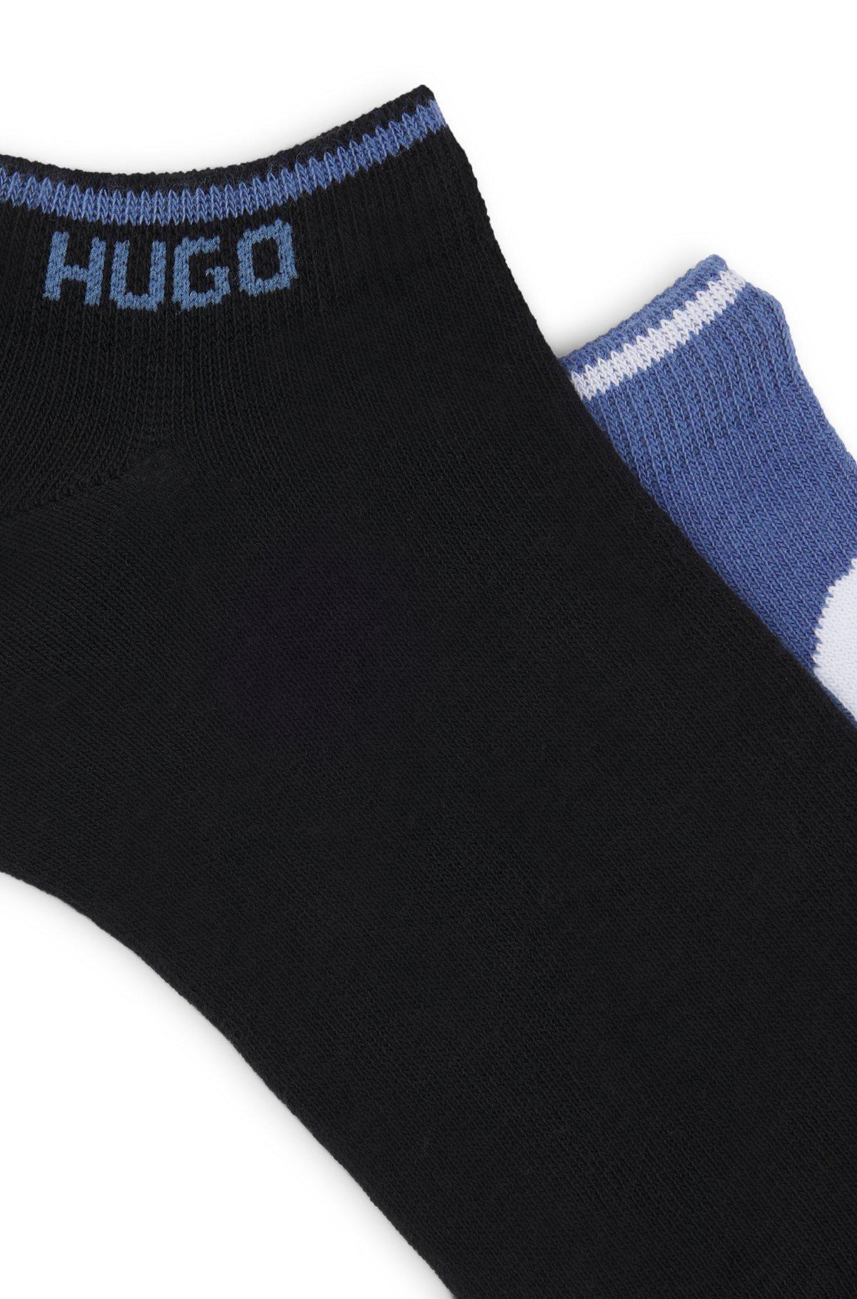 Two-pack of ankle socks with logos Product Image