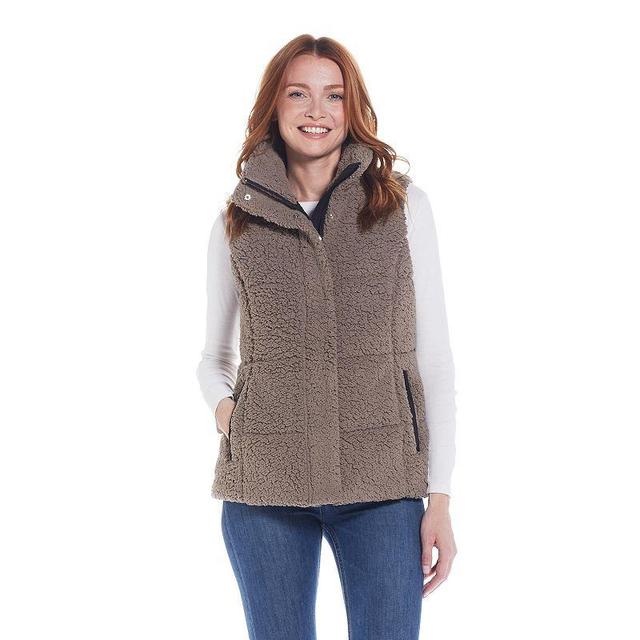 Womens Weathercast Sherpa Puffer Vest Product Image