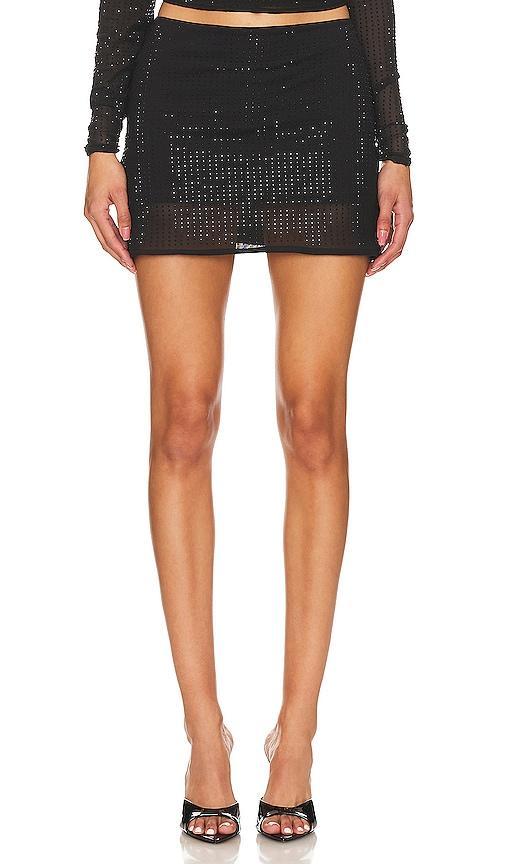 Rhinestone Mini Skirt Product Image