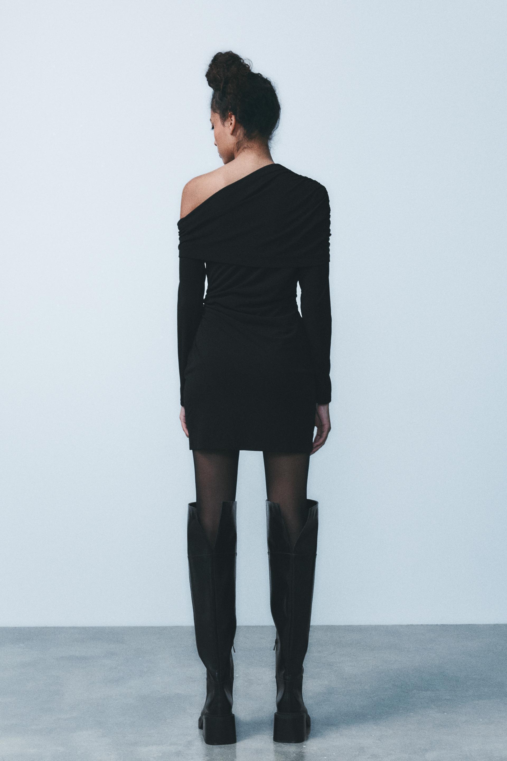 PLEATED ASYMMETRIC DRESS Product Image