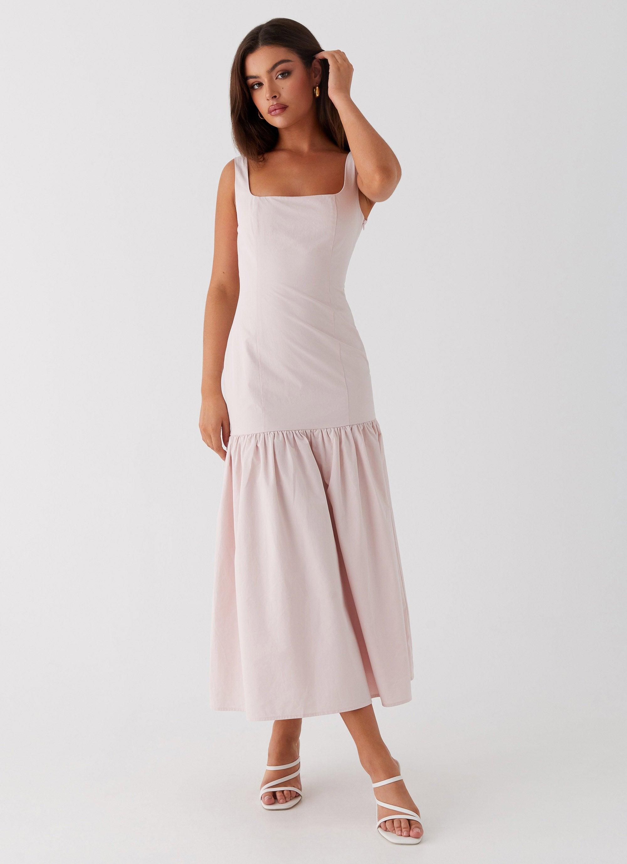 Ladylike Midi Dress - Pink Product Image