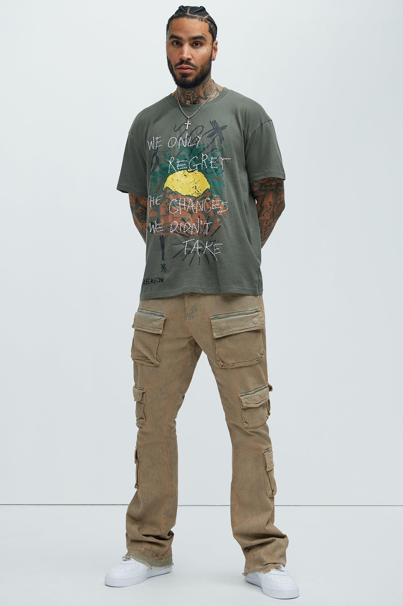 No Regrets Short Sleeve Tee - Olive Product Image