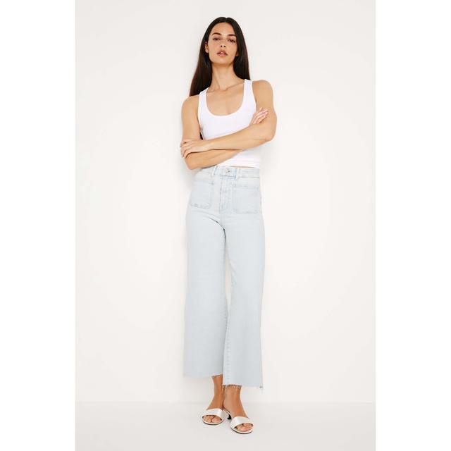 Womens Soft Tech Denim Palazzo Jeans Product Image