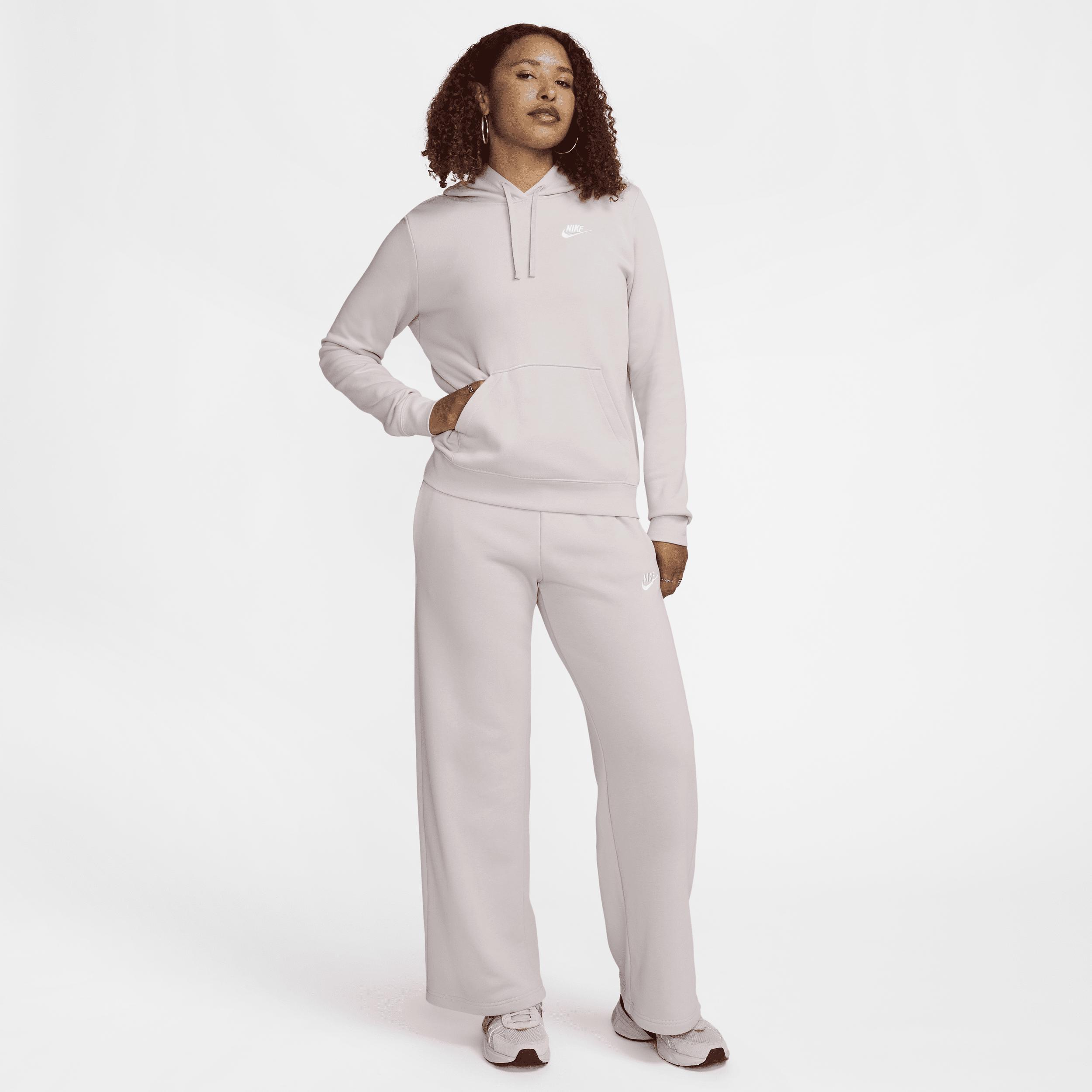 Womens Nike Sportswear Club Fleece Mid-Rise Wide-Leg Sweatpants Product Image