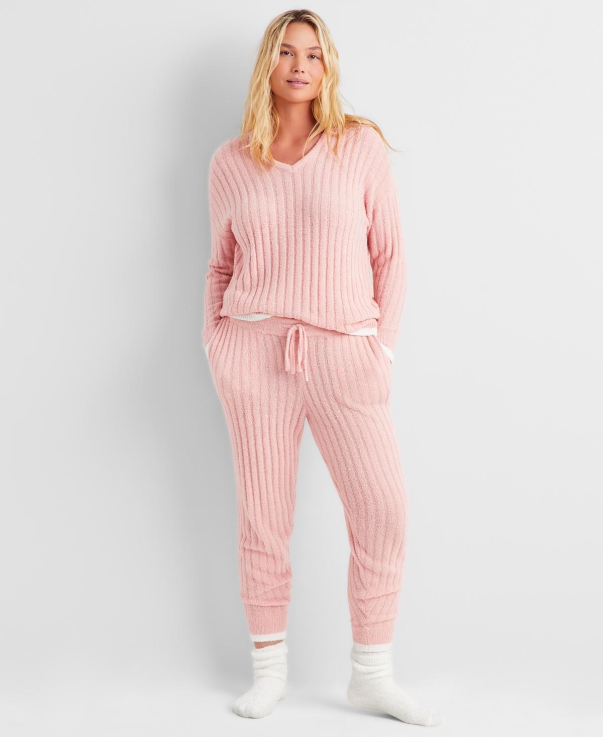 State of Day Womens Indulge & Rest Chenille Packaged Pajama Set, Created for Macys Product Image