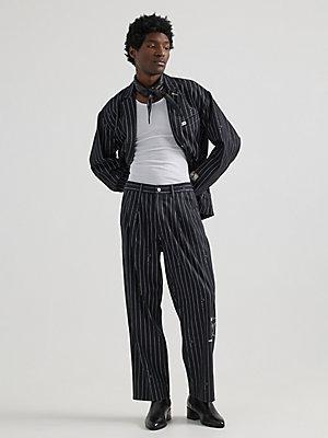 Men's Lee® x Basquiat™ Striped Relaxed Straight Pant | Men's Lee® X Basquiat™ | Lee® product image