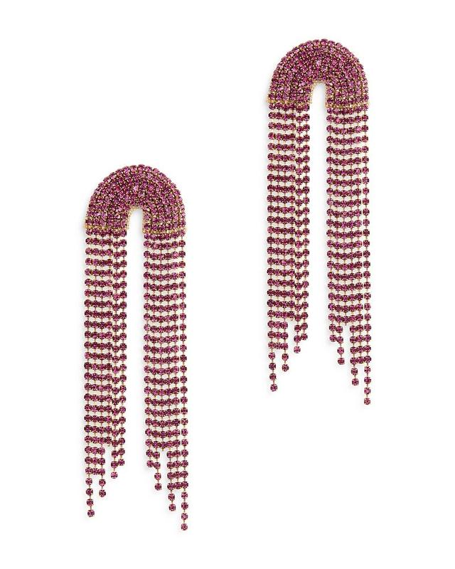 Deepa Gurnani Warren Crystal Drop Earrings Product Image