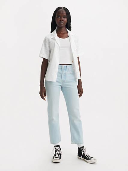 Levi's Original Fit Cropped Lightweight Women's Jeans Product Image