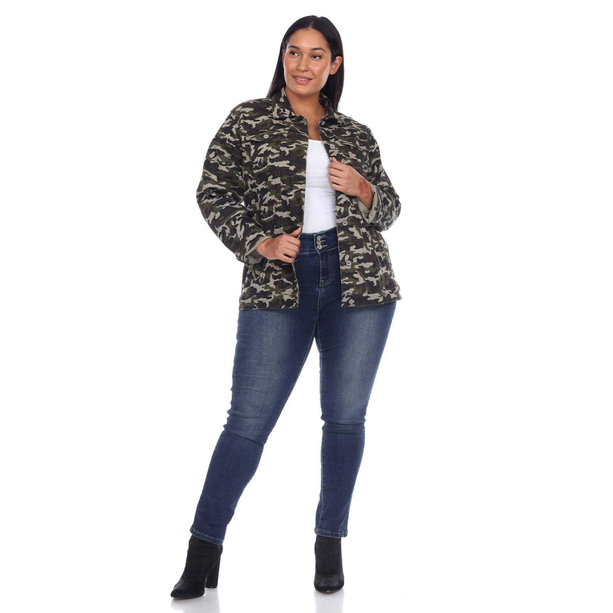 Camo Denim Jacket - Plus Product Image