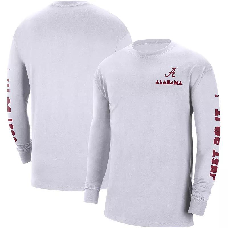 Mens Nike White Alabama Crimson Tide Heritage Max 90 Long Sleeve T-Shirt ALA White Product Image