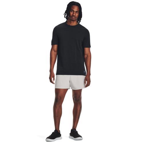 Under Armour Mens Under Armour Woven Volley Shorts - Mens Black/White Product Image