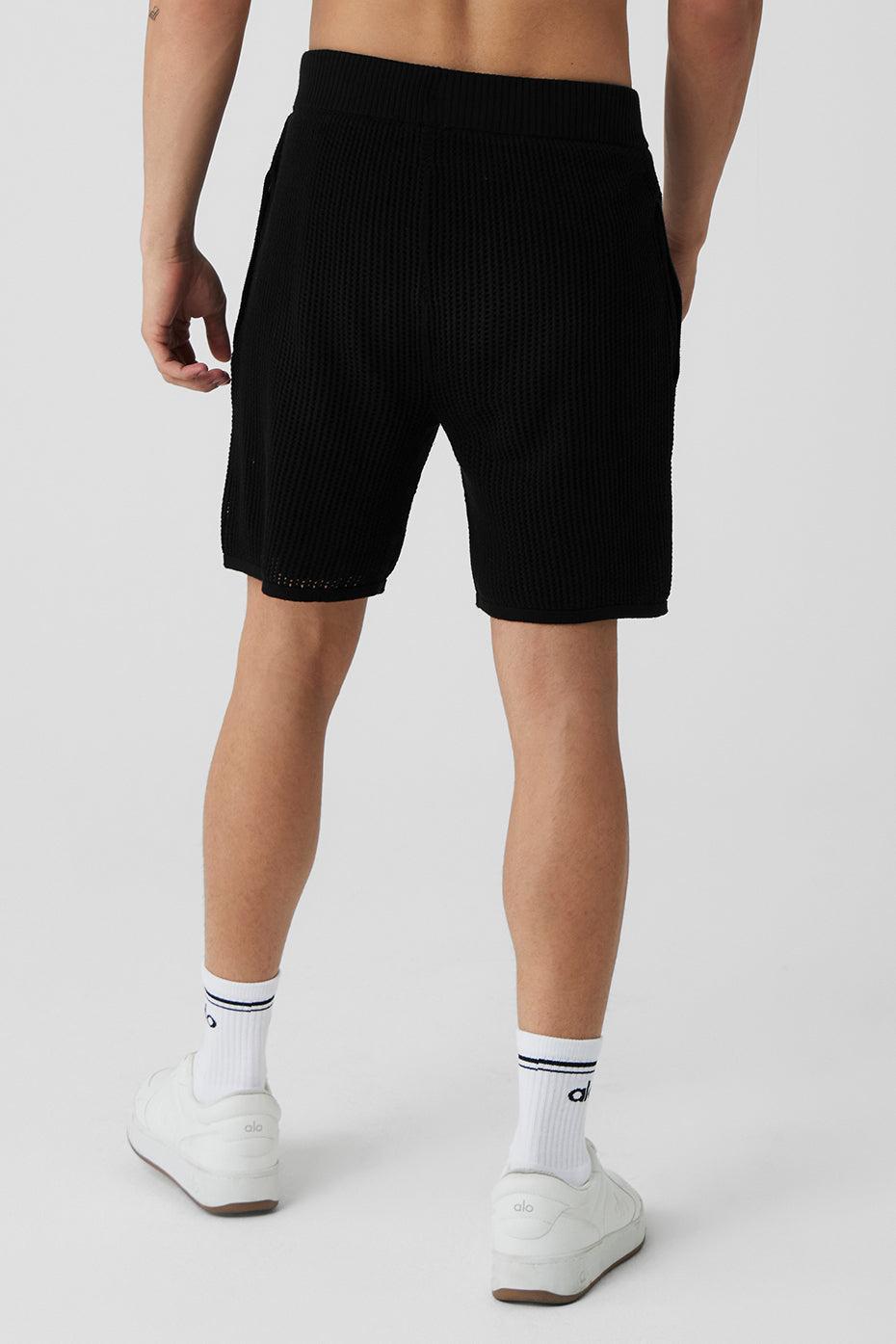 Open-Knit Short - Black Male Product Image