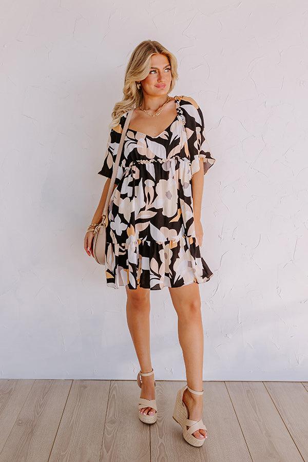 Seeking The Shore Shift Dress in Black Product Image