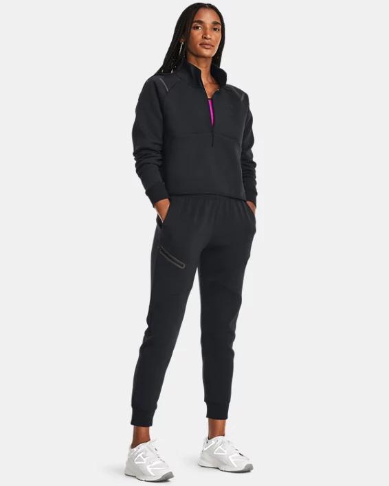 Women's UA Unstoppable Fleece Crop ¼ Zip product image