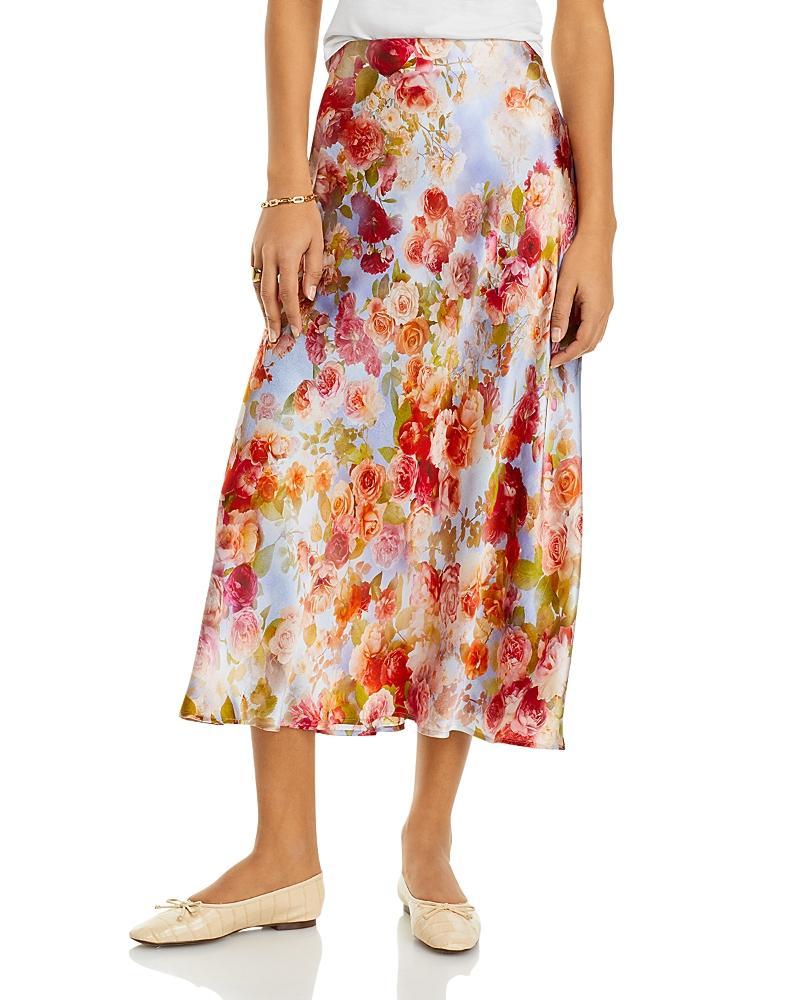 LAgence Clarisa Silk Bias Midi Skirt Product Image