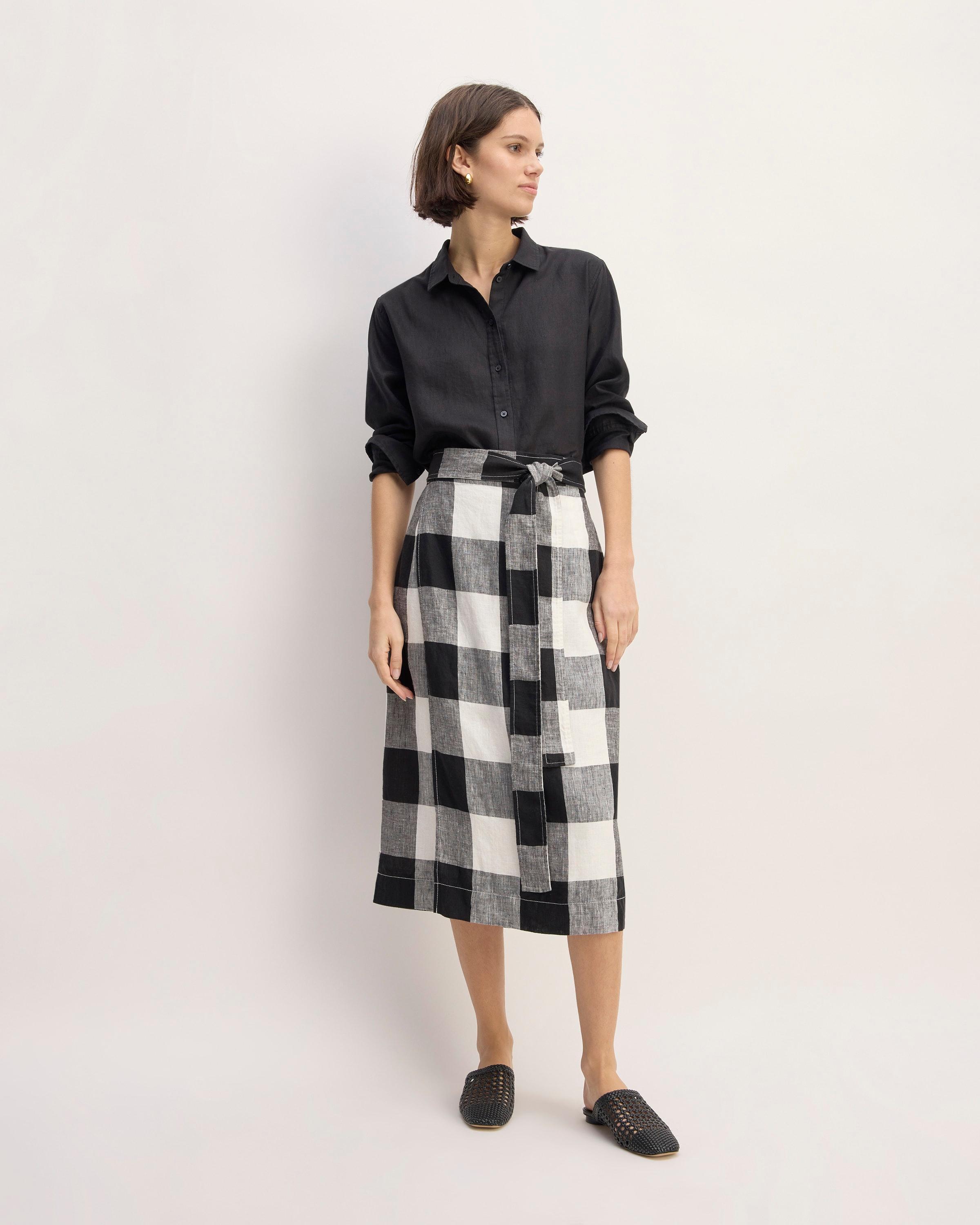 The Linen Wrap Skirt product image