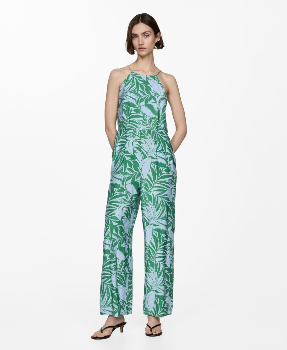 Mango Womens Floral Print Jumpsuit product image