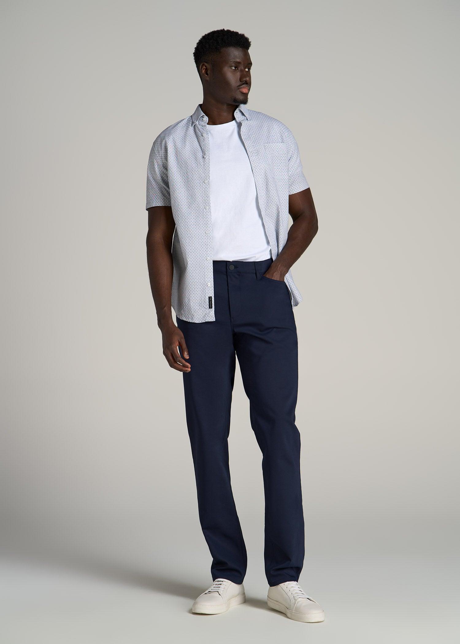 365 Stretch 5-Pocket TAPERED Pants for Tall Men in Evening Blue Male Product Image