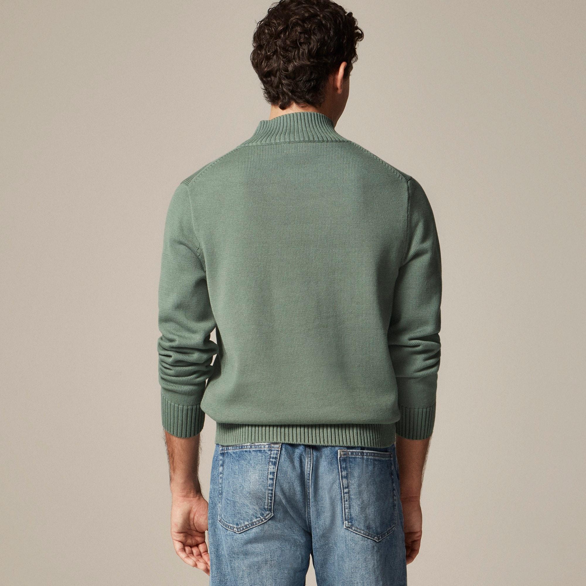 Heritage cotton mockneck sweater Product Image