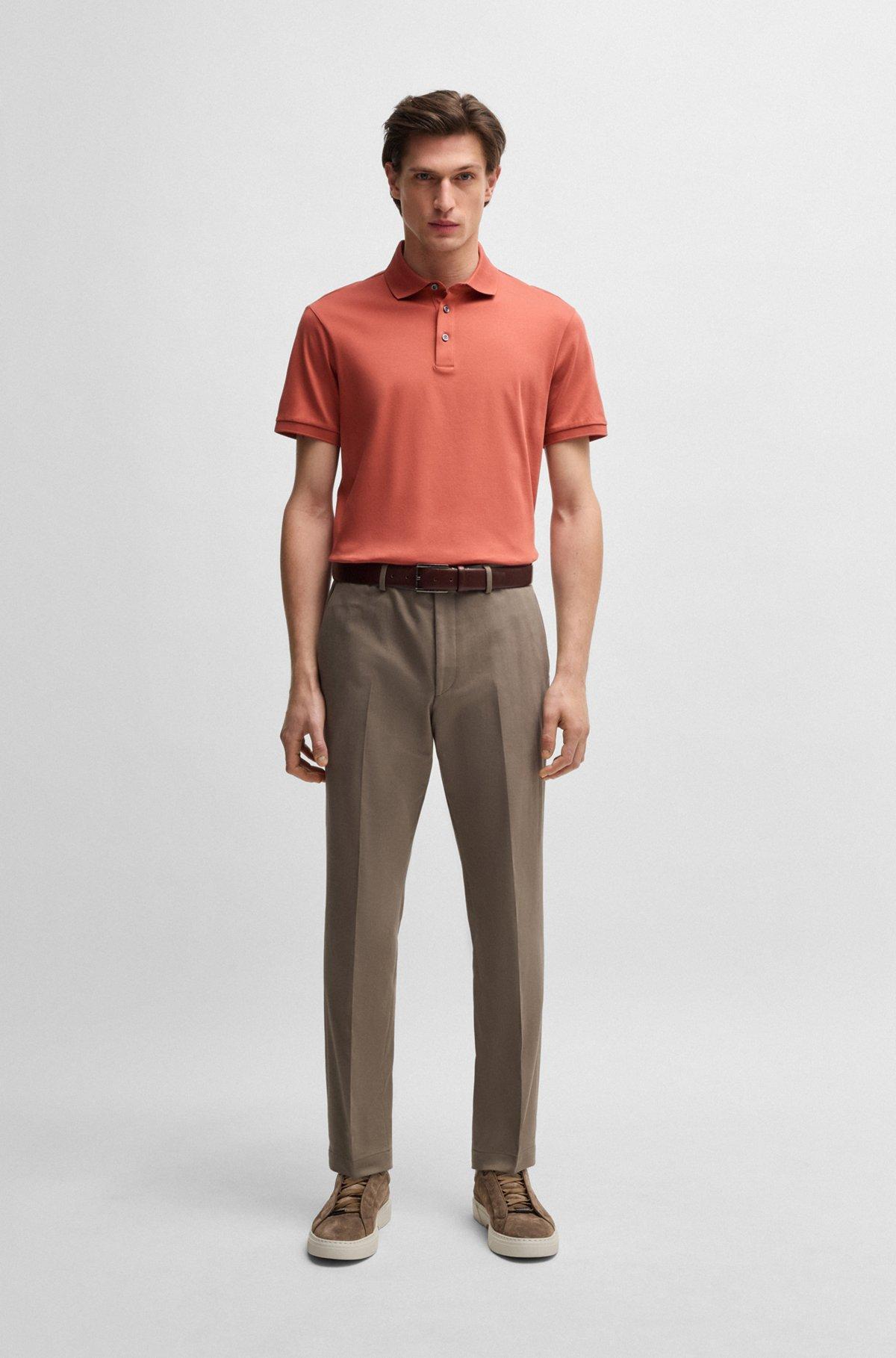 Slim-fit trousers in cotton, cashmere and stretch Product Image