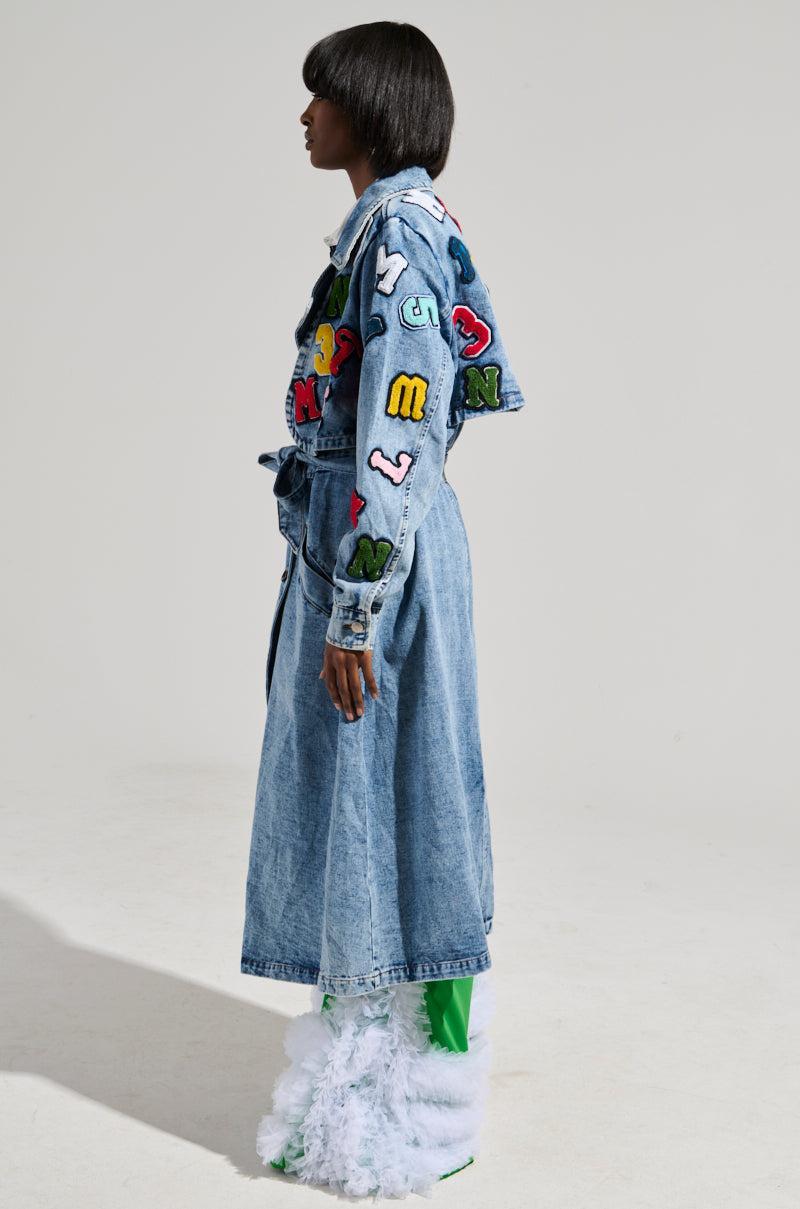 TAKE NOTES DENIM TRENCH Product Image