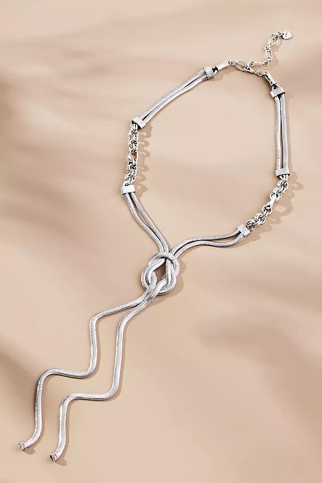 Knotted Lariat Necklace Product Image