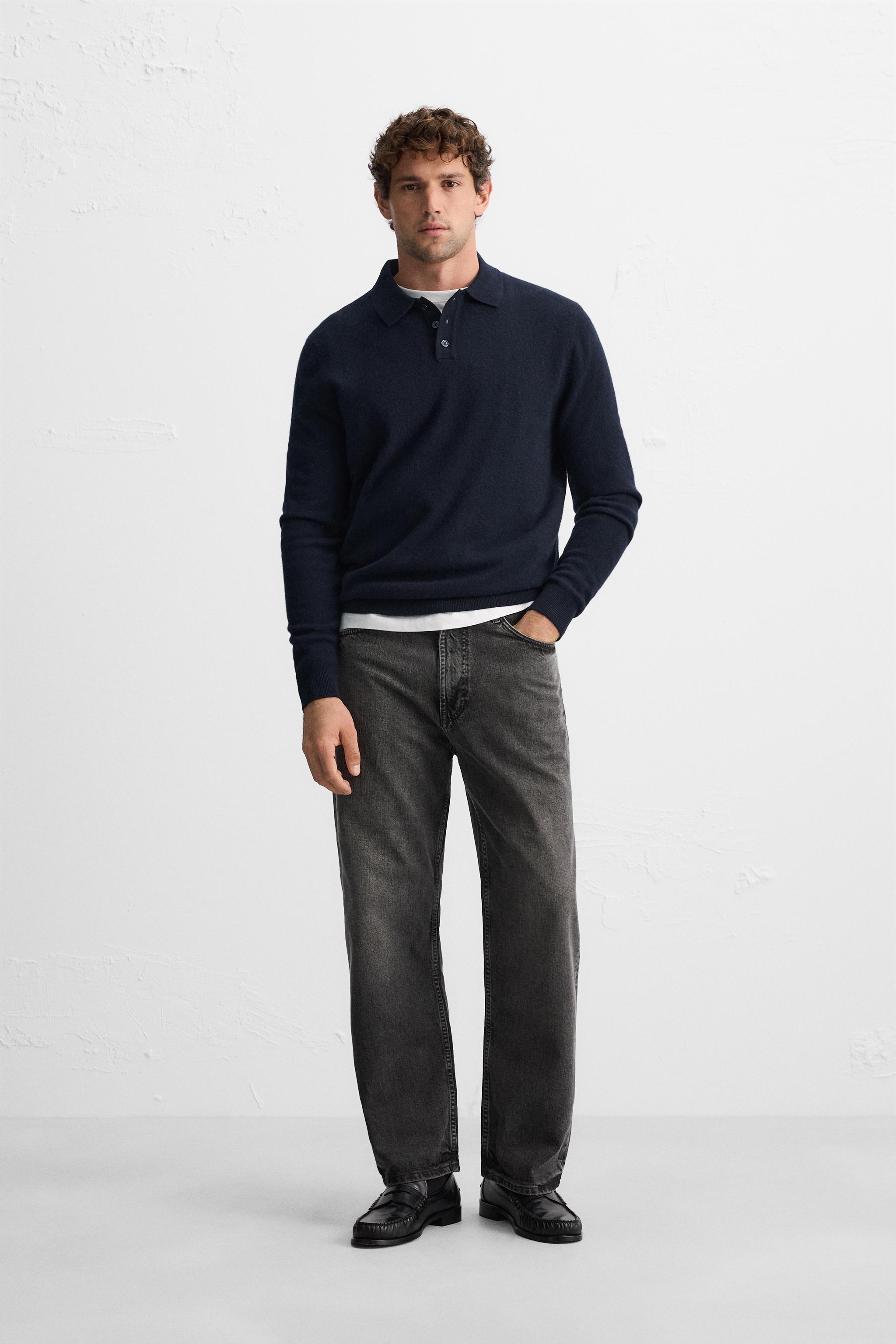 WOOL KNIT POLO Product Image