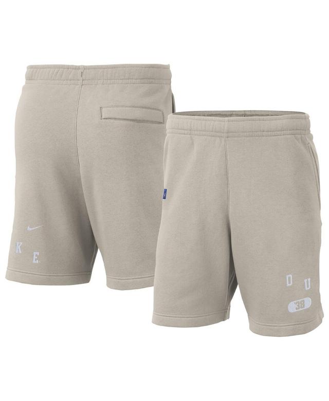 Mens Nike Cream Duke Blue Devils Fleece Shorts Product Image