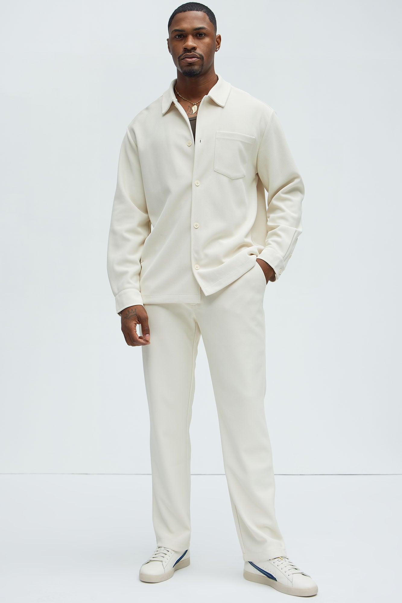 Turner Pocket Button Up Shirt - Cream Product Image