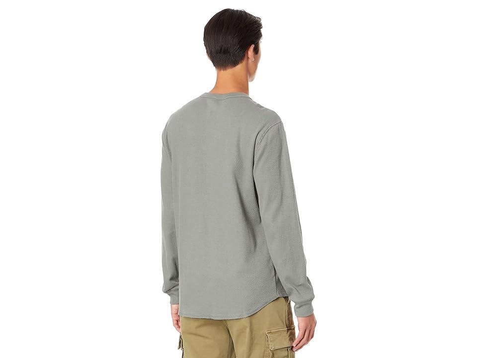 Madewell Thermal Henley Tee (Light Spruce) Men's T Shirt Product Image