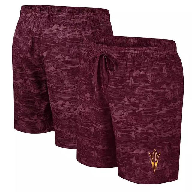 Mens Colosseum Maroon Arizona State Sun Devils Ozark Swim Shorts Product Image