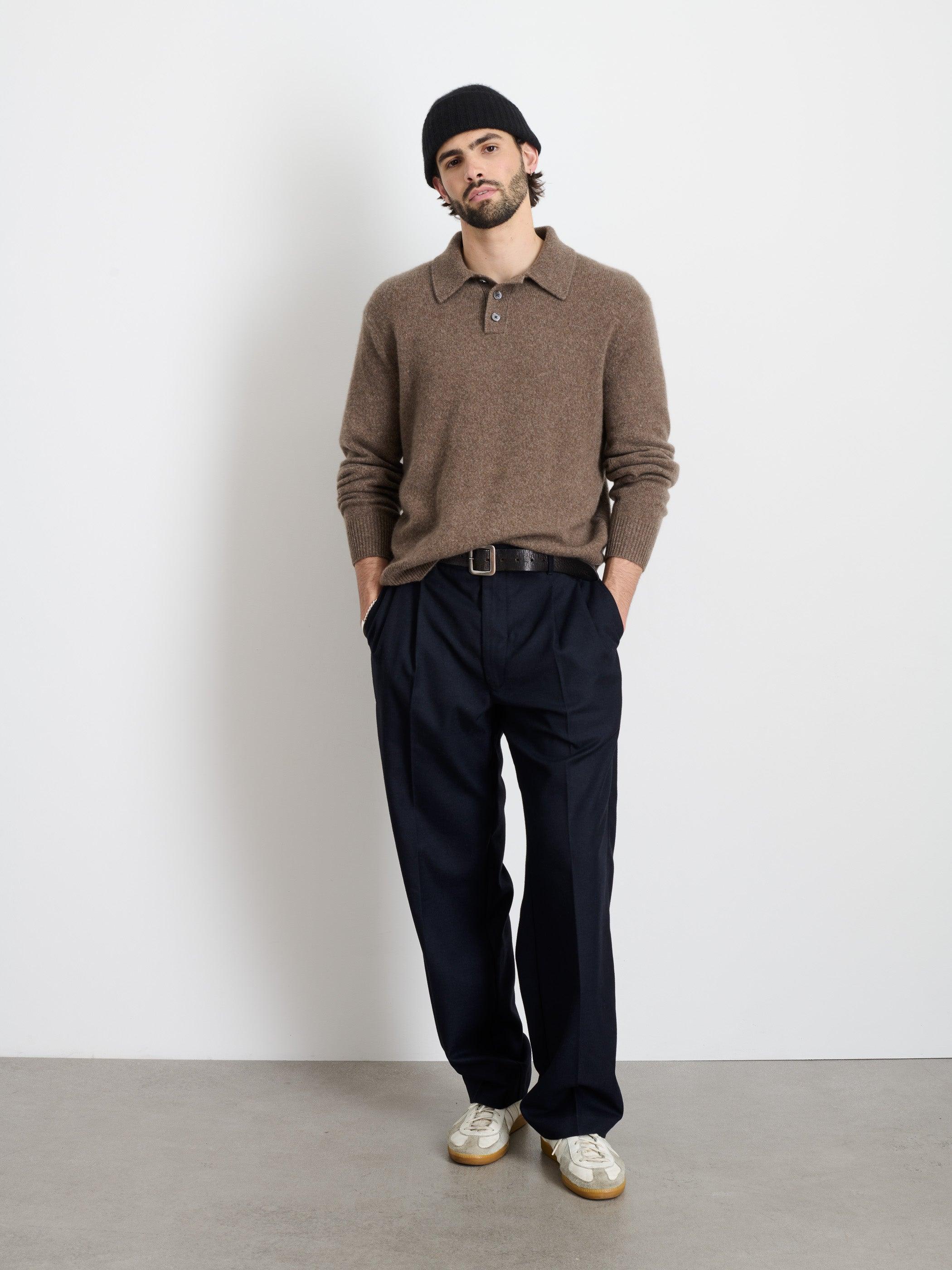 Jacob Polo Sweater In Cashmere Male Product Image