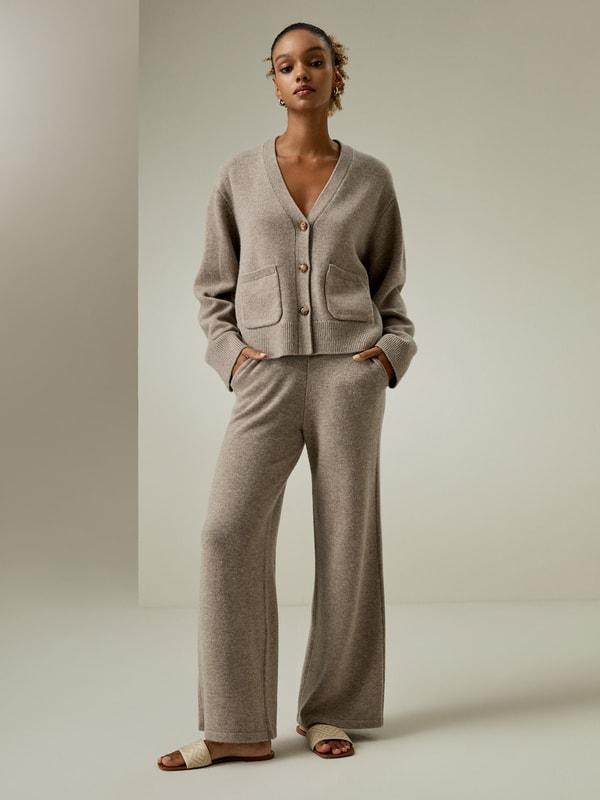 Cropped Wool-Cashmere Blend Cardigan Product Image